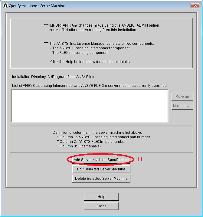 uninstall license manager ansys